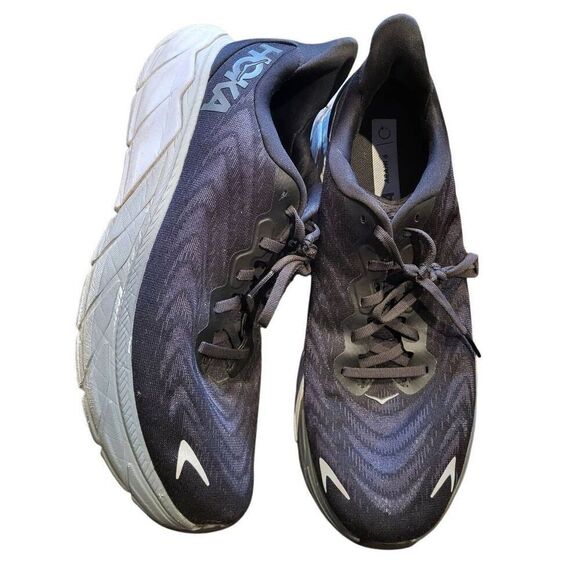 Hoka Other - Hoka Sneakers Men's 11 D Black White Arahi 6 Stability Running Shoes